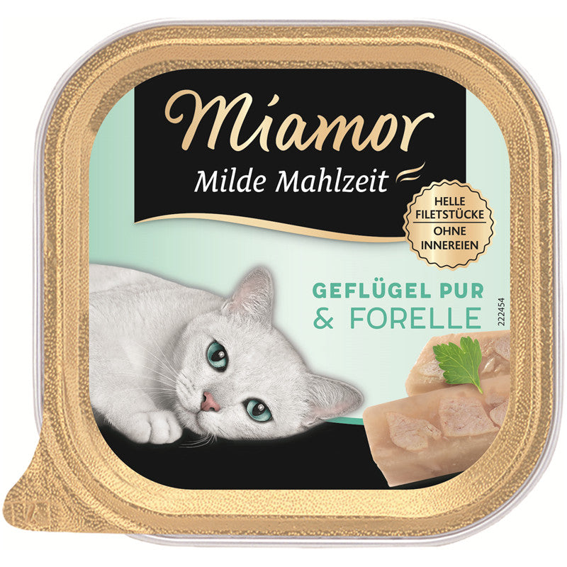 Miamor Milde Mahlzeit Geflügel & Forelle 100 g