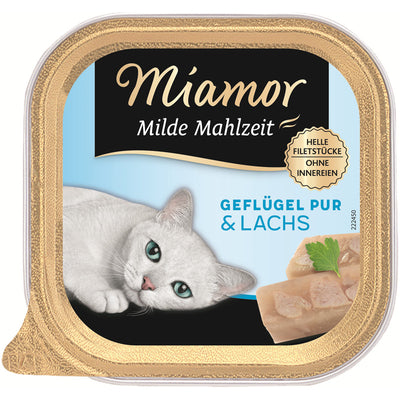 Miamor Milde Mahlzeit Geflügel & Lachs 100 g