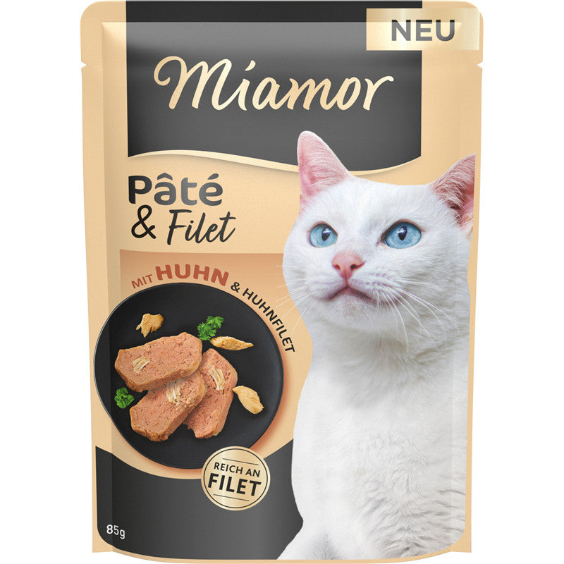 Miamor Pâté & Filet mit Huhn 85 g