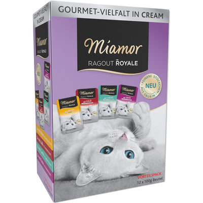 Miamor Ragout Royale Cream Vielfalt Frischebeutel Multibox 12 x 100 g