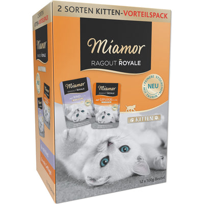 Miamor Ragout Royale in Jelly Kitten Frischebeutel Multibox 12 x 100 g