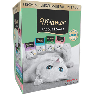 Miamor Ragout Royale in Sauce Frischebeutel Multibox 12 x 100 g