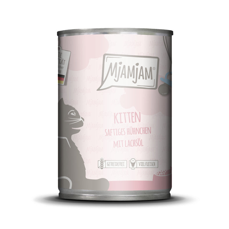MjAMjAM Kitten Saftiges Hühnchen mit Lachsöl 400 g