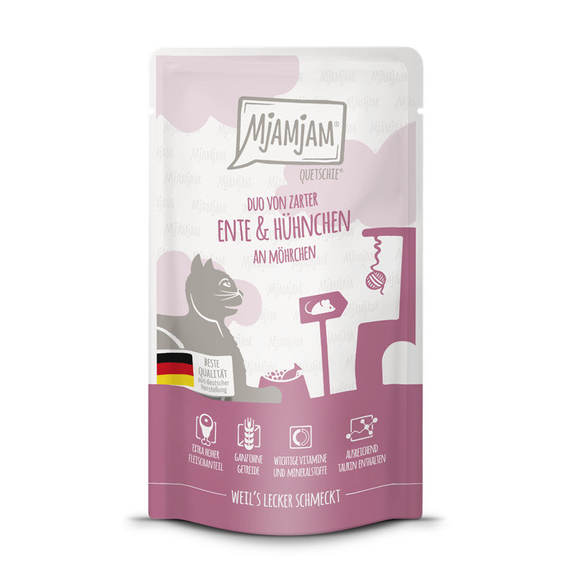 MjAMjAM Quetschie DUO Ente + Huhn Möhre 125 g