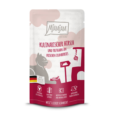 MjAMjAM Quetschie Kulinarischer Hirsch und Truthahn an frischen Cranberries 125 g