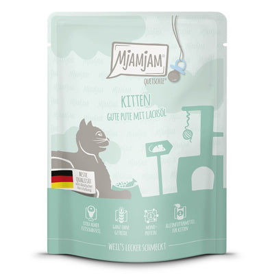 MjAMjAM Quetschie Kitten Pute mit Lachsöl 300 g