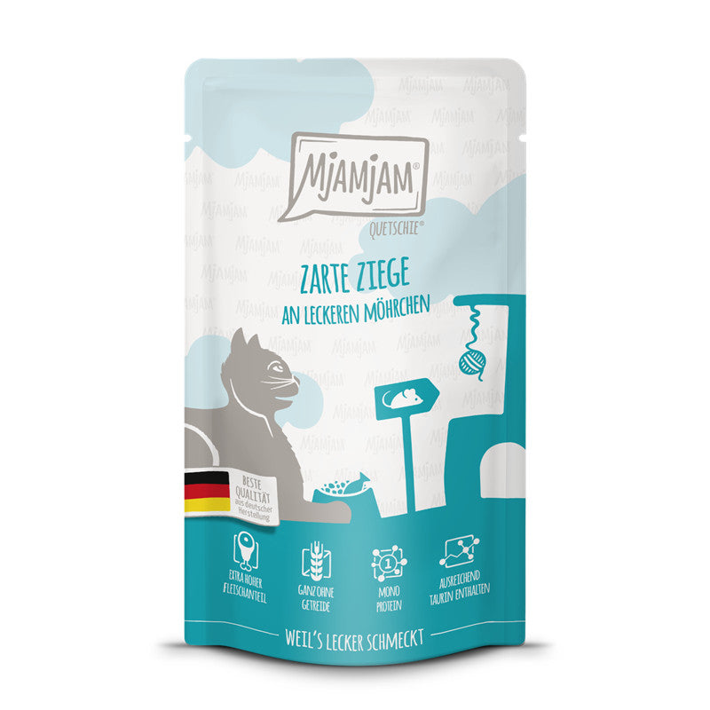 MjAMjAM Quetschie Zarte Ziege an leckeren Möhrchen 125 g