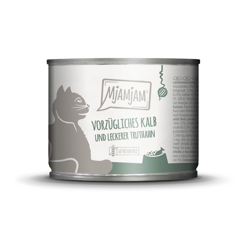 MjAMjAM Vorzügliches Kalb & leckerer Truthahn 200 g