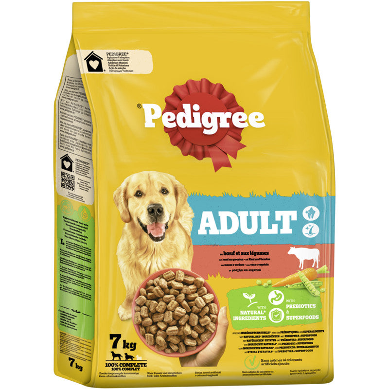 PEDIGREE® Beutel Adult mit Rind und Gemüse 7 kg