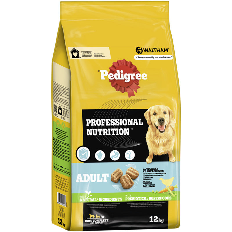 PEDIGREE® Beutel Professional Nutrition Adult mit Geflügel und Gemüse 12 kg