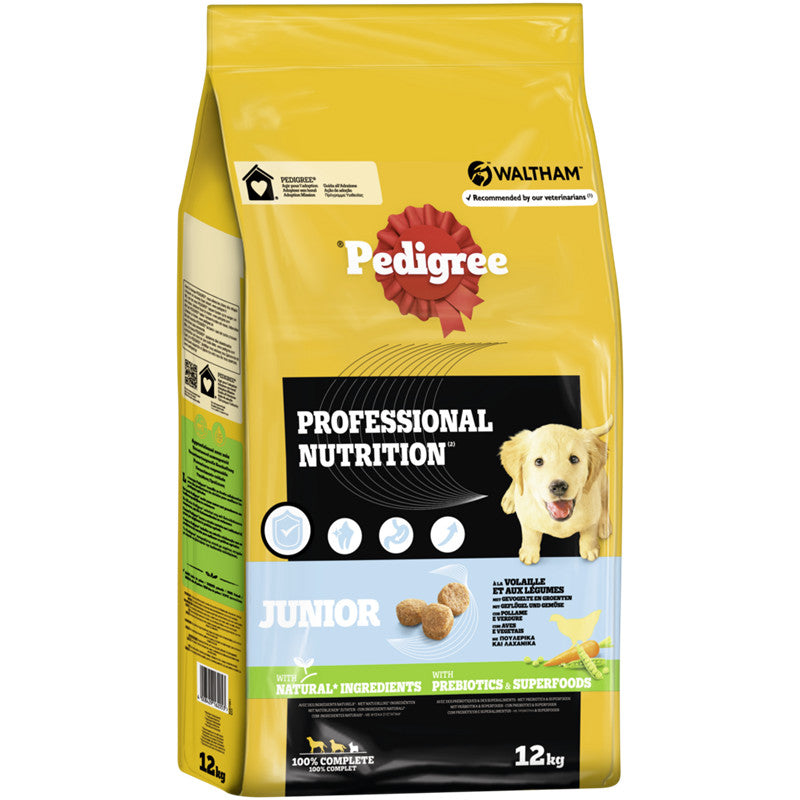 PEDIGREE® Beutel Professional Nutrition Junior mit Geflügel und Gemüse 12 kg