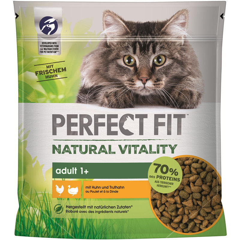 Perfect Fit™ Adult 1+ Natürliches Trockenfutter mit Huhn und Truthahn 650 g