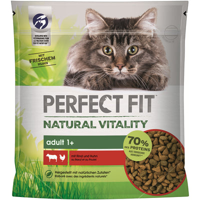 Perfect Fit™ Adult 1+ Natürliches Trockenfutter mit Rind und Huhn 650 g