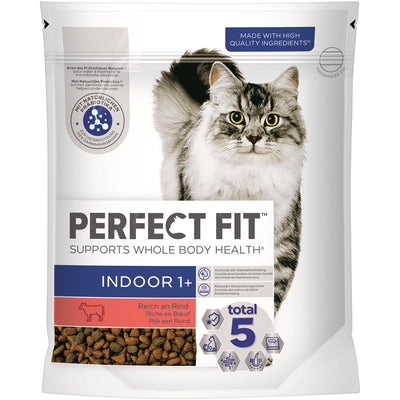 Perfect Fit™ Cat Indoor 1+ mit Rind für Hauskatzen 750 g