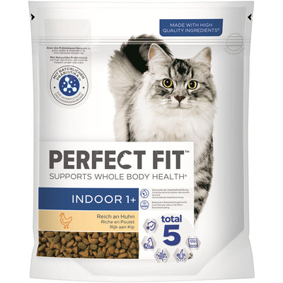 Perfect Fit™ Cat Indoor 1+ reich an Huhn für Hauskatzen 750 g