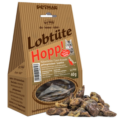 Petman Lobtüte HOPP! Hühnerherzen  60 g