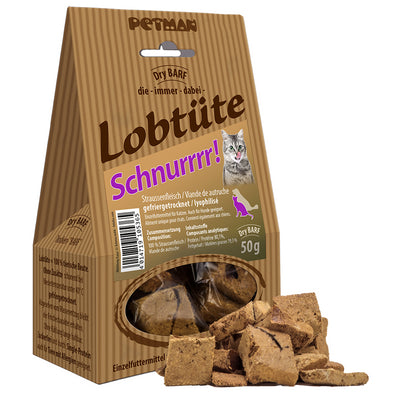 Petman Lobtüte SCHNURRR! Straußenfleisch  50 g