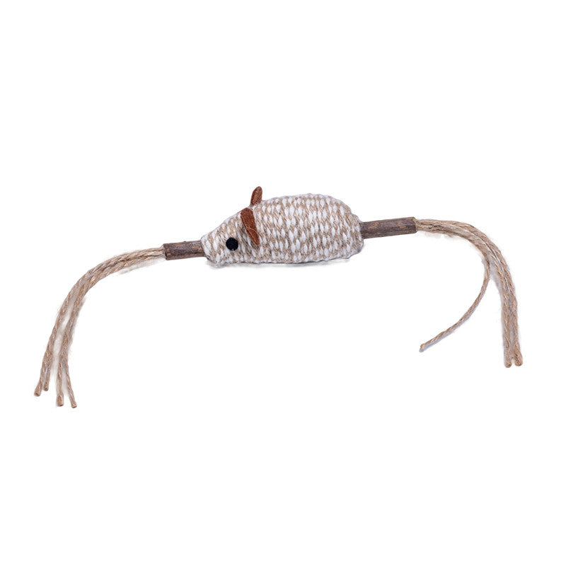 Quapas! Cat Toy Mouse witth Feathers 1 Stück