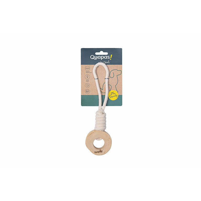 Quapas! Dog Toy Coffeewood Tyre L