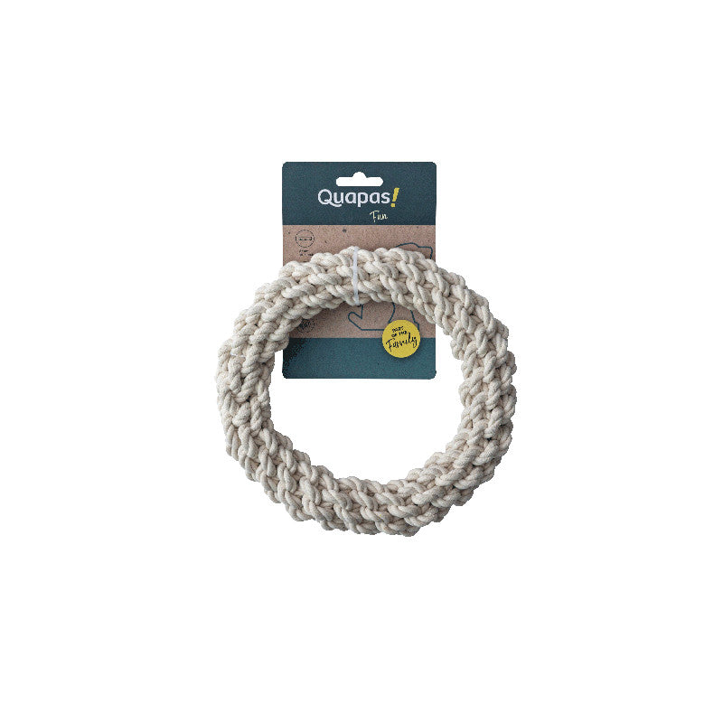 Quapas! Dog Toy Rope Round Natural L 27 cm
