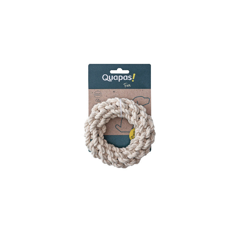 Quapas! Dog Toy Rope Round Natural M 15 cm
