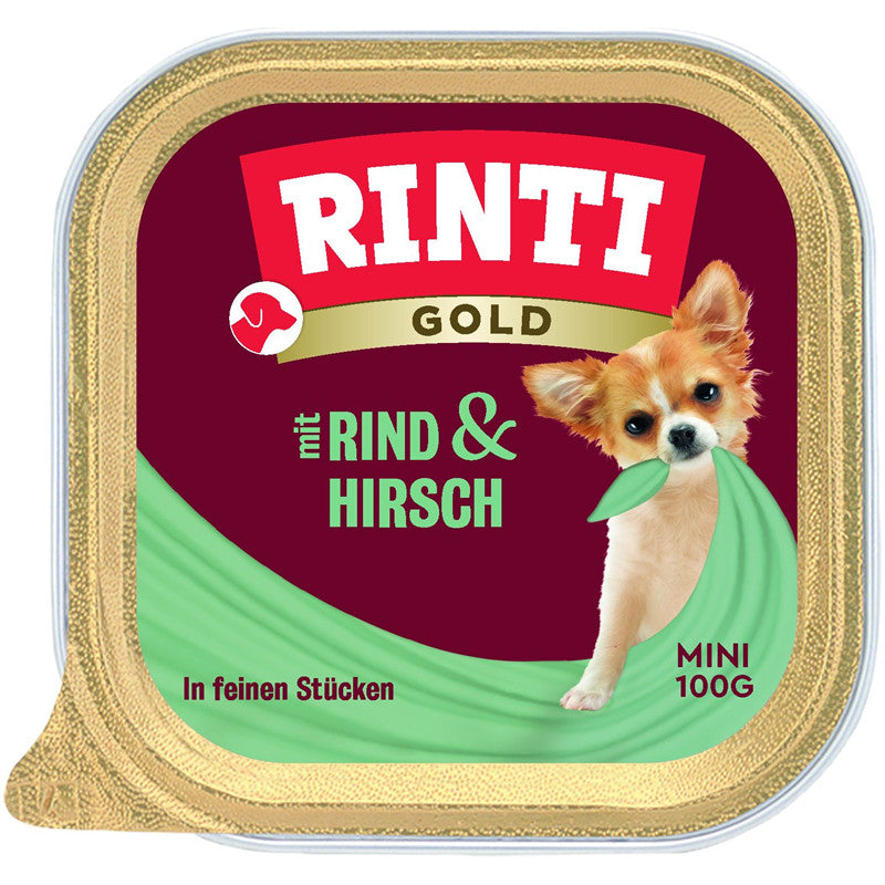 RINTI Gold Mini Hirsch & Rind 100 g