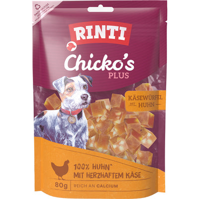 RINTI Snack Chicko's Plus Käsewürfel mit Huhn 80 g