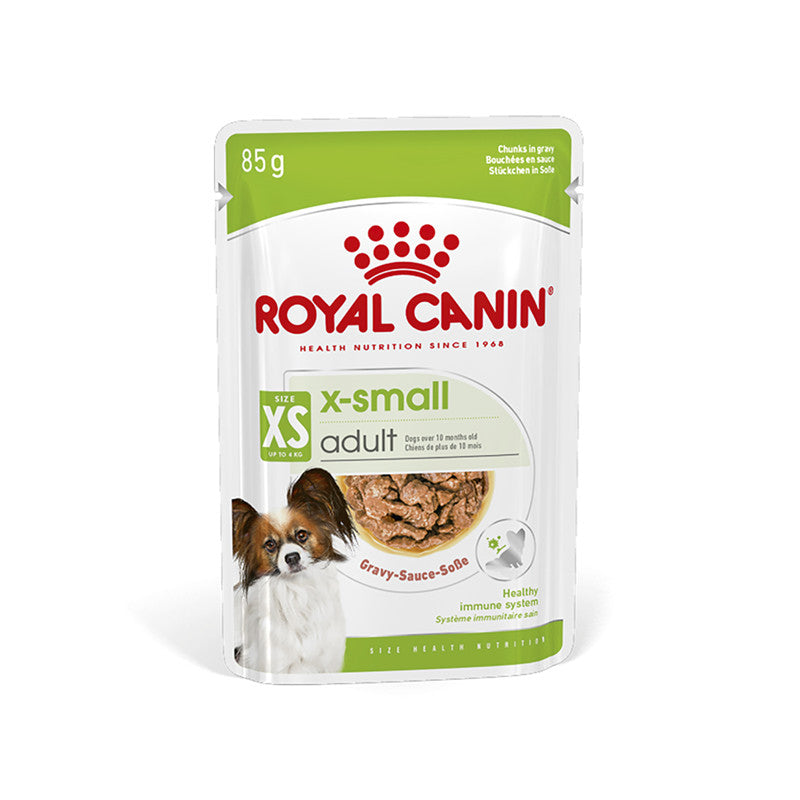 ROYAL CANIN X-SMALL Adult Feuchtnahrung als Häppchen in Soße >10. Lebensmonat