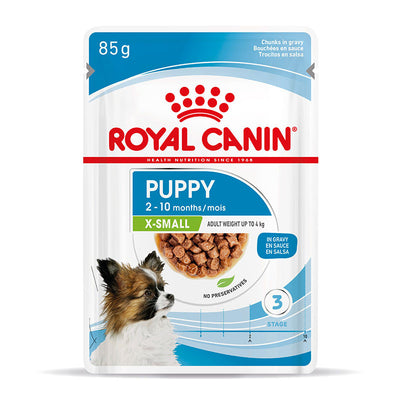 ROYAL CANIN X-SMALL Puppy Feuchtnahrung für sehr kleine Hundewelpen <10. Lebensmonat