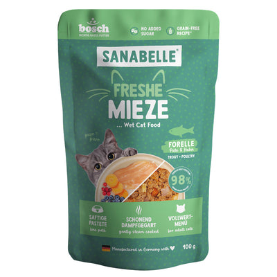 Sanabelle Freshe Mieze Nassfutter Forelle, Pute & Huhn 100 g