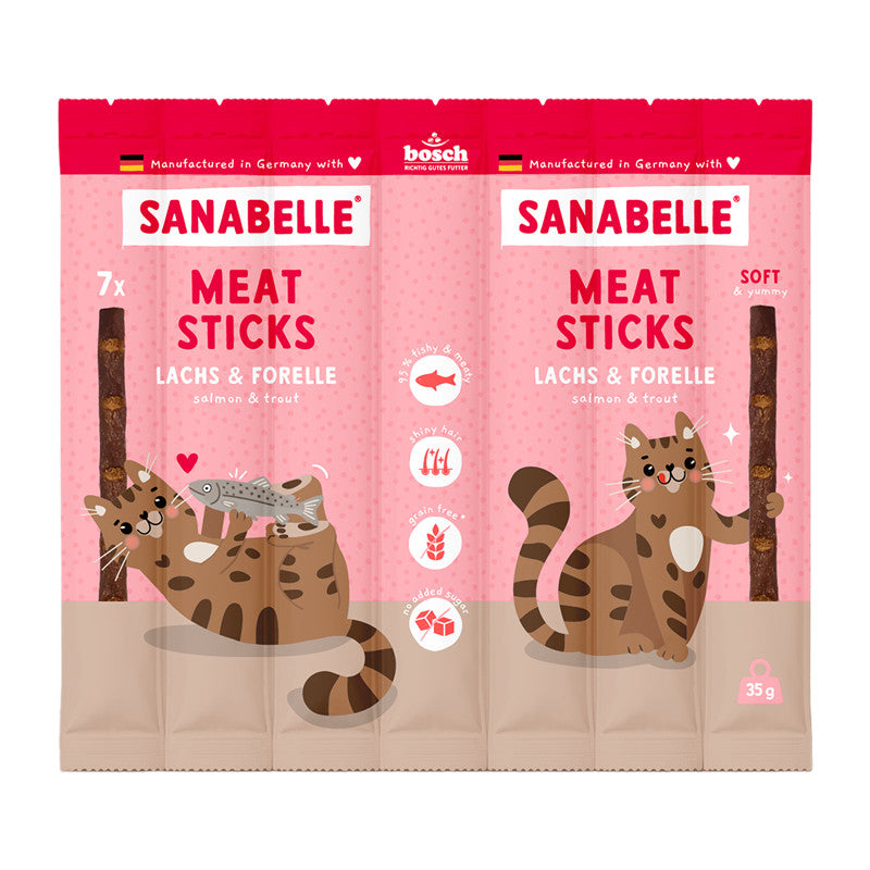 Sanabelle Meat Sticks Lachs & Forelle 35 g
