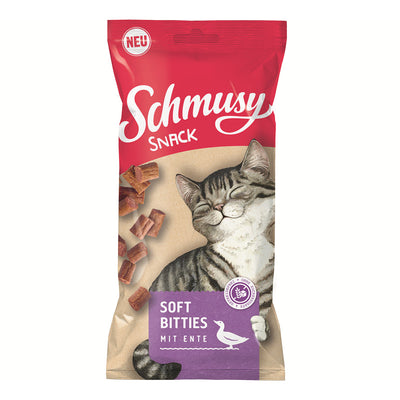 Schmusy Snack Soft Bitties mit Ente  60g