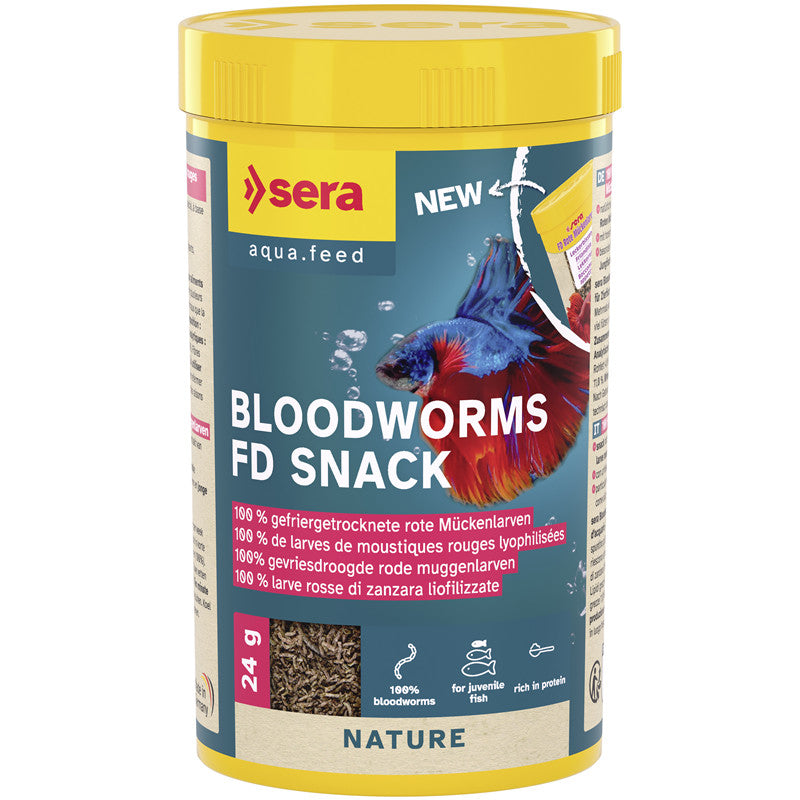 sera FD Rote Mückenlarven 20 g / 250 ml