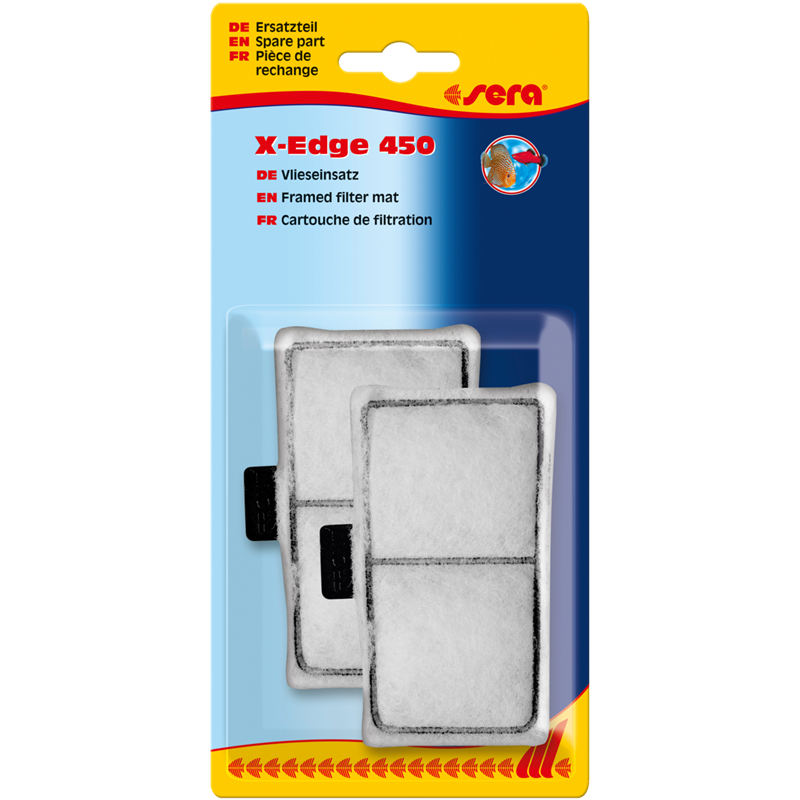 sera X-Edge 450 Vlieseinsatz, weiß  2 St.