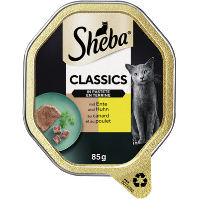 SHEBA® Classics in Pastete mit Ente & Huhn 85 g