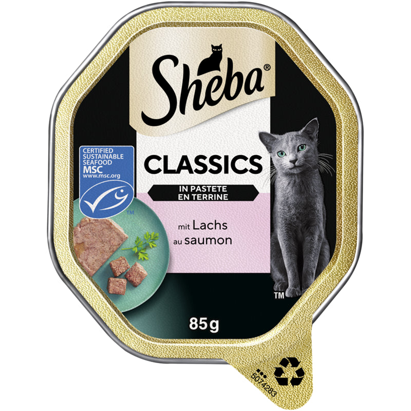 SHEBA® Classics in Pastete mit Lachs 85 g