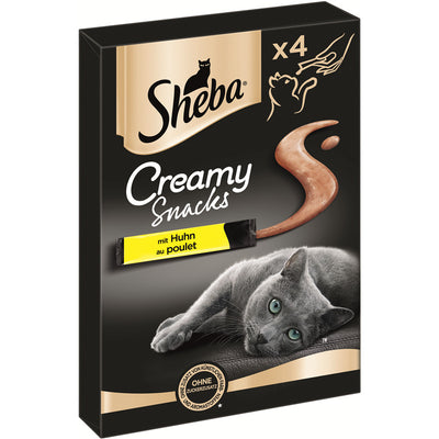 SHEBA® Creamy Snack mit Huhn 4 x 12 g