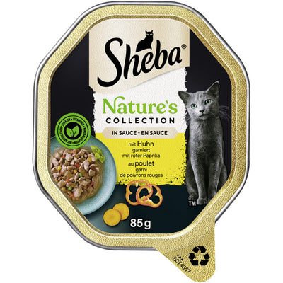 SHEBA® Nature's Collection in Sauce mit Huhn garniert mit roter Paprika 85 g