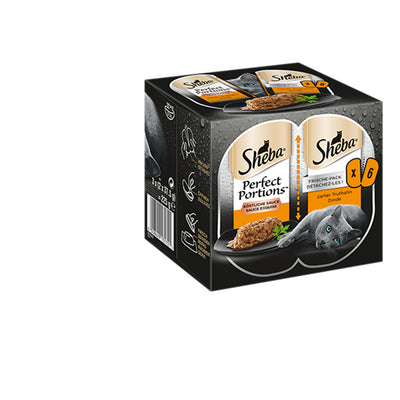 SHEBA® PERFECT PORTIONS™ Sauce mit Truthahn 6 x 37,5 g