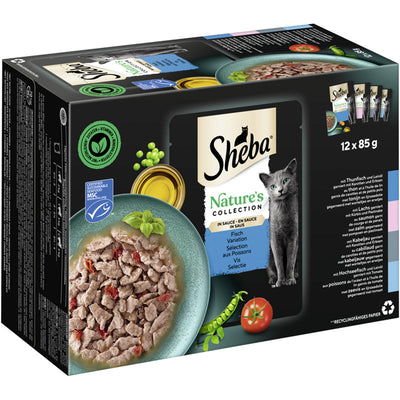 SHEBA® Portionsbeutel Nature's Collection in Sauce Fisch Variation MSC 12x85g