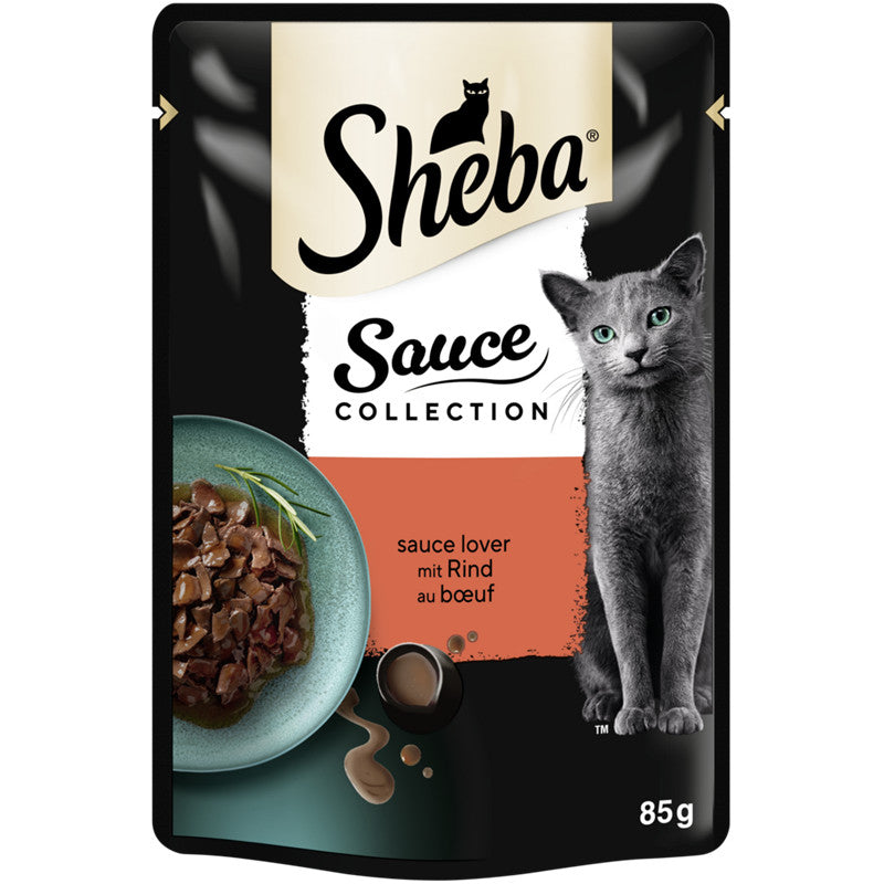 Sheba Pouchbeutel Sauce Collection Sauce Lover mit Rind 85 g