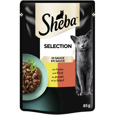 SHEBA® Selection in Sauce mit Huhn & Rind 85 g