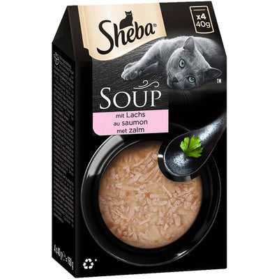 SHEBA® SOUP mit Lachs 4 x 40 g