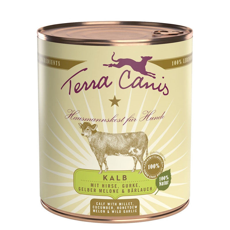 Terra Canis Classic Kalb mit Hirse, Gurke, gelber Melone und Bärlauch 800 g