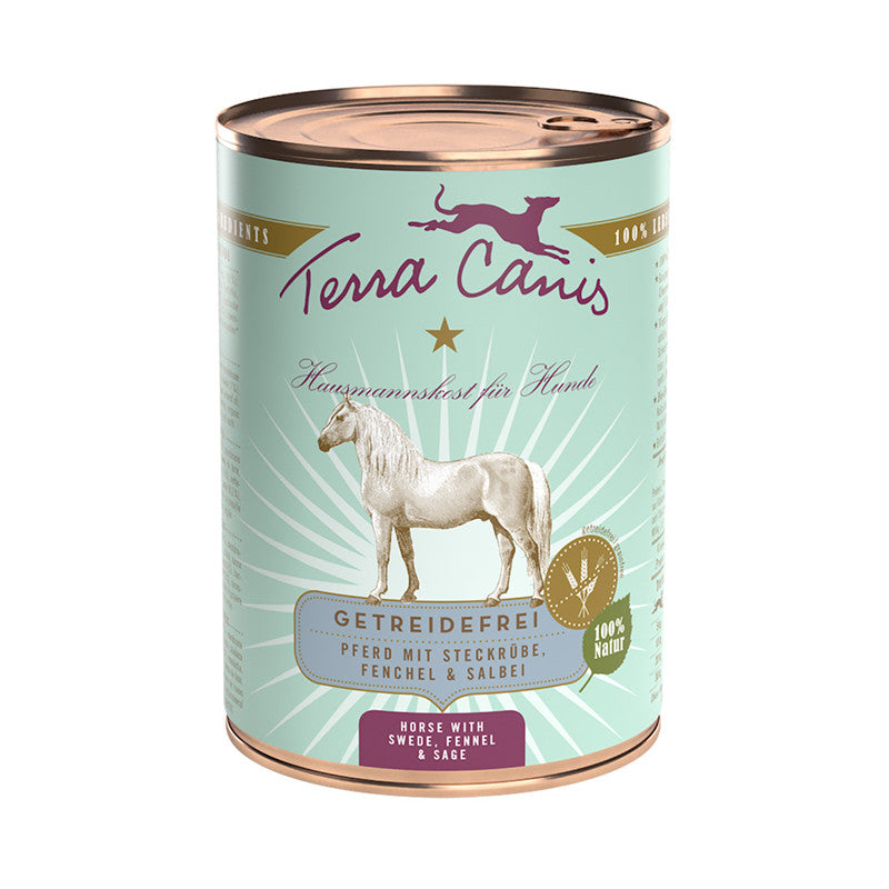 Terra Canis Dose getreidefrei Pferd mit Steckrübe, Fenchel und Salbei 400 g