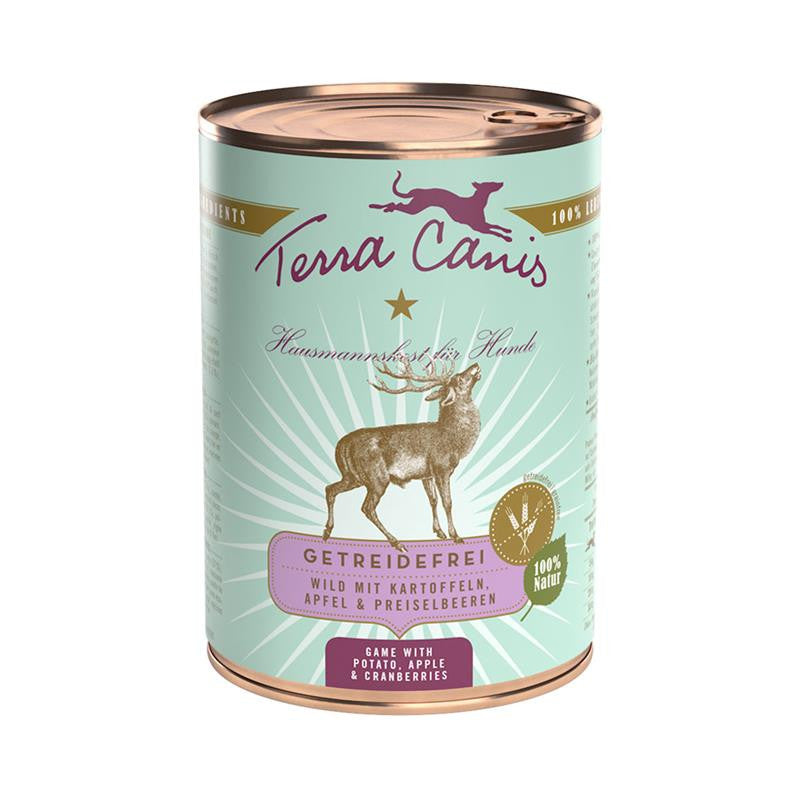 Terra Canis Getreidefrei Wild mit Kartoffel, Apfel und Preiselbeere 400 g