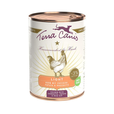 Terra Canis Light Huhn mit Zucchini, Papaya und Hagebutte 400 g