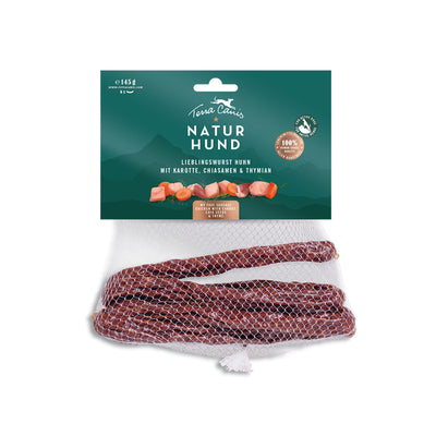 Terra Canis Naturhund Lieblingswurst Huhn mit Karotte 145 g