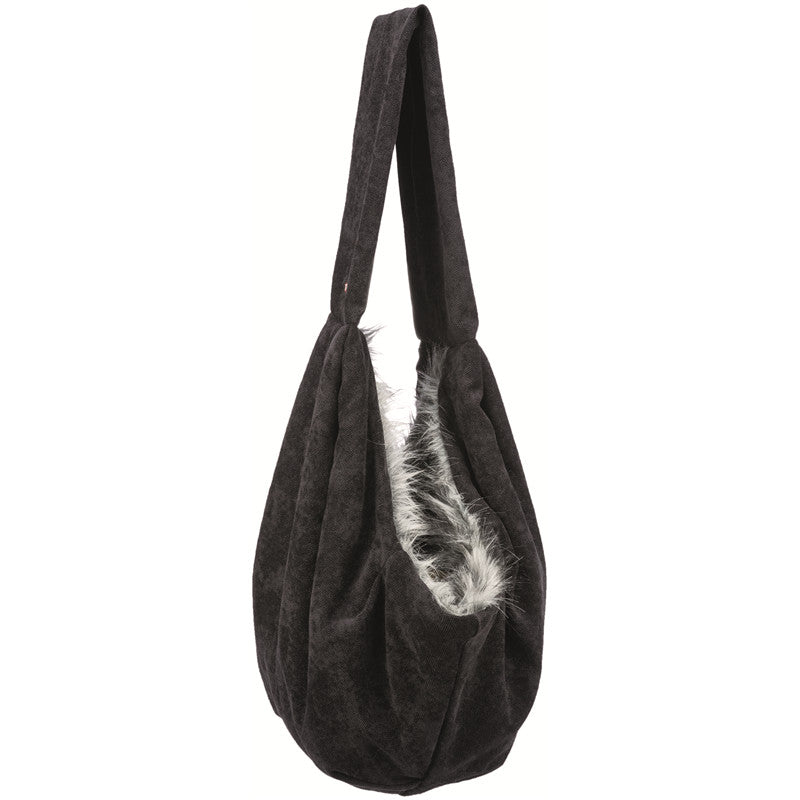 Tixie Fronttasche Soft schwarz/grau 22 × 20 × 60 cm