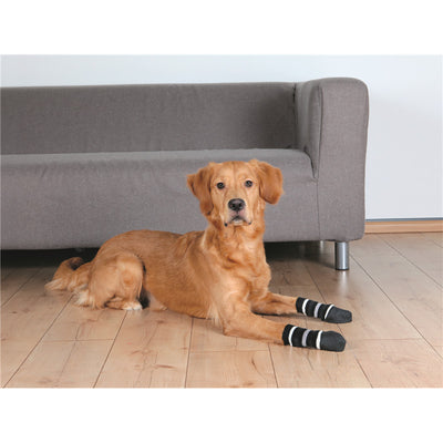 Trixie Anti-Rutsch-Hundesocken schwarz L-XL 5 cm